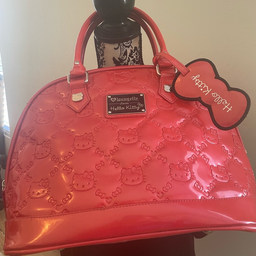 Loungefly loves Hello Kitty coral pink berry  handbag
